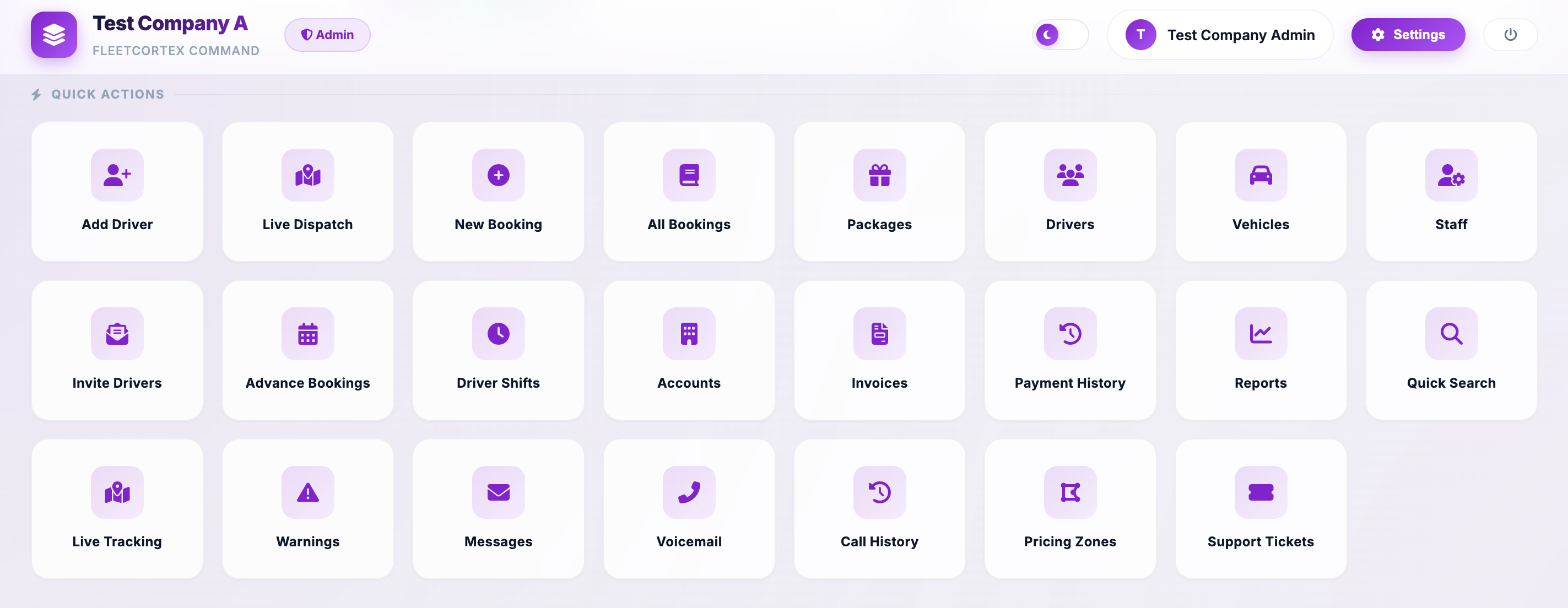 Quick Actions & AI Dispatch
