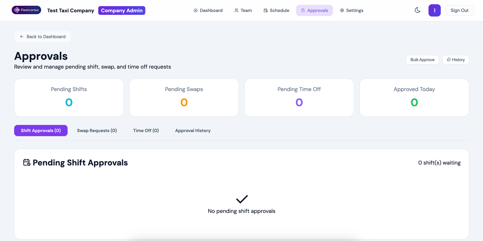 Manager Approvals
