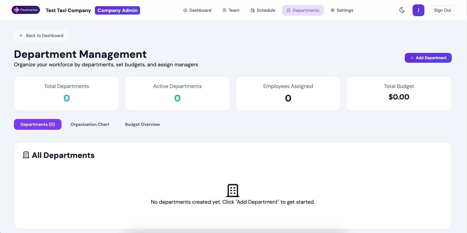 Department Management